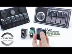 DC 12v / 24v オートモーティブ ロッカー スイッチ アルミ 5ピン