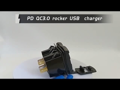 12v 24v Usb 充電器 ロッカー スイッチ 充電速 スポケット 防水 迅速 デュアル Pd Qc3.0 車用 ボート