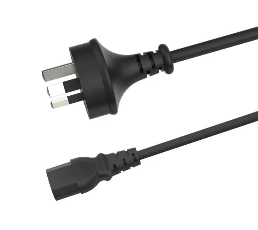 OEM オーストラリア AC 電源コード ポリ塩化ビニールは 0.75mm SAA 延長ケーブルを絶縁しました
