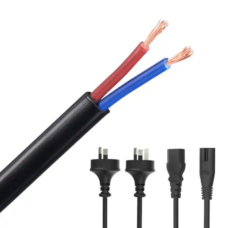 OEM オーストラリア AC 電源コード ポリ塩化ビニールは 0.75mm SAA 延長ケーブルを絶縁しました