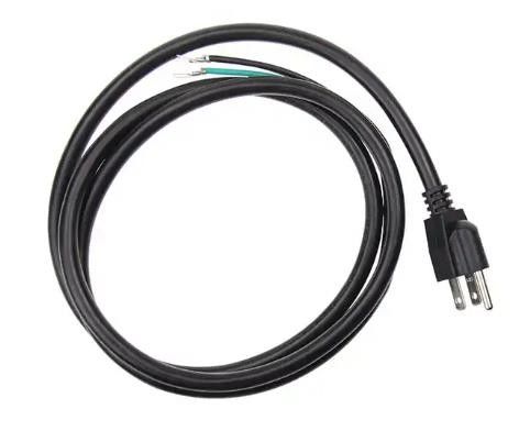 IEC米国の電源コードは250V 3 Pinコンピュータ交流電力ケーブルを防水する