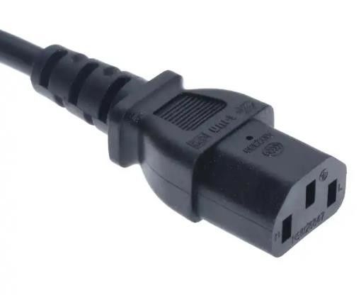 プラグ欧州 AC 電源コード 250V 軽量ストレート IEC C13 電源コード