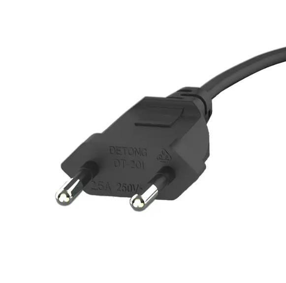 柔軟なEU交流電源コード 軽量電気延長コード 2ピン