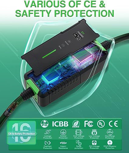 3.5KW 7KW EV充電器 壁箱 携帯レベル1EV充電器 32Amp 壁掛け