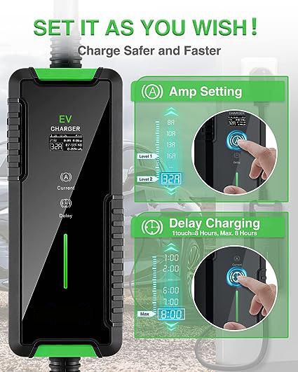 3.5KW 7KW EV充電器 壁箱 携帯レベル1EV充電器 32Amp 壁掛け