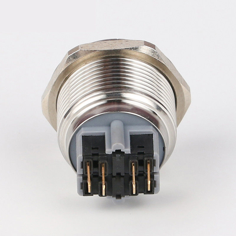28mm 照光金属押しボタン スイッチ円形 500V リング タイプ LED