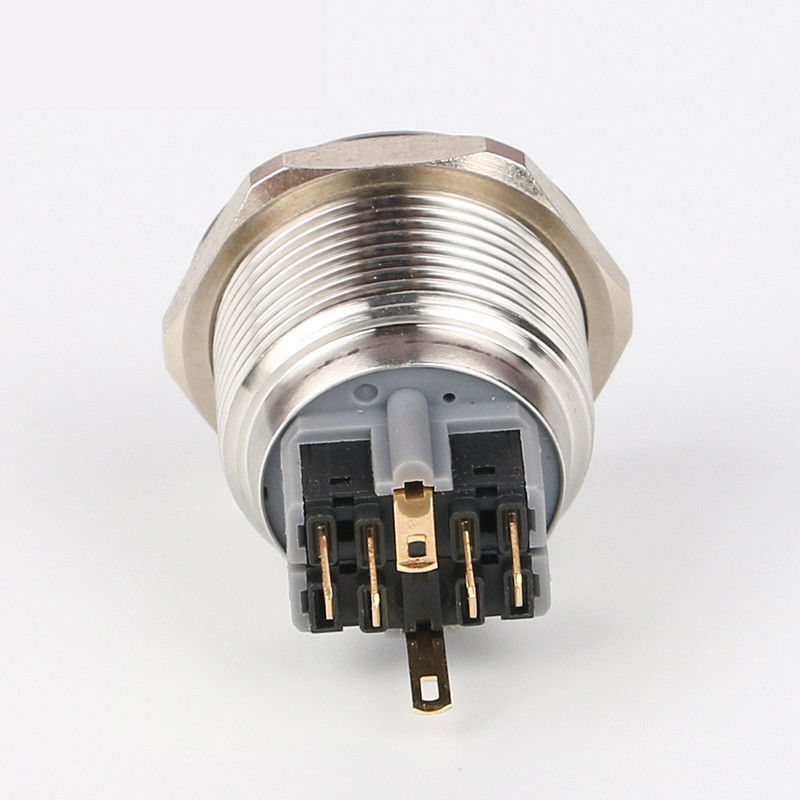 28mm 照光金属押しボタン スイッチ円形 500V リング タイプ LED