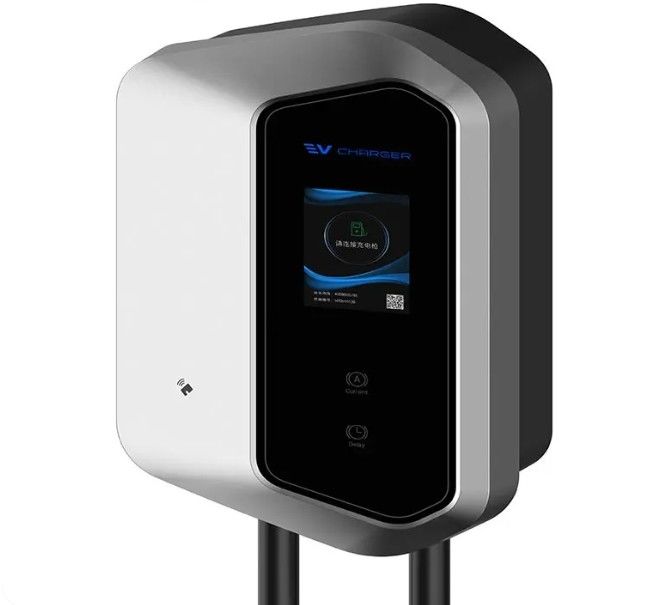 7KW 9KW 11KW 2.4Lcd カラースクリーン ウォール EV 充電器 Ip54 110-240V