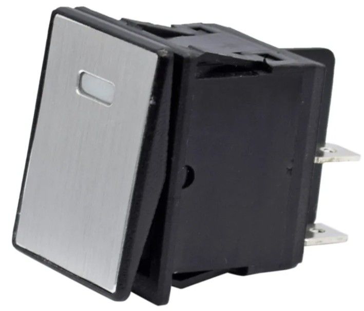 DC 12V 20A プッシュ ボタン LED メタル パネル アルミ 4PIN ON OFF ロッカー スイッチ カー ボート RV