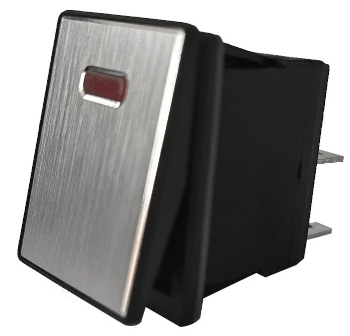 DC 12V 20A プッシュ ボタン LED メタル パネル アルミ 4PIN ON OFF ロッカー スイッチ カー ボート RV