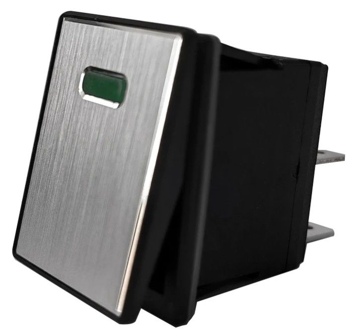 DC 12V 20A プッシュ ボタン LED メタル パネル アルミ 4PIN ON OFF ロッカー スイッチ カー ボート RV