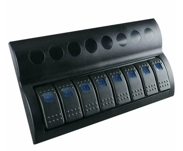 海洋ボート 防爆スイッチパネル 8 LED インディケーター ロッカーオートフューズとバンド