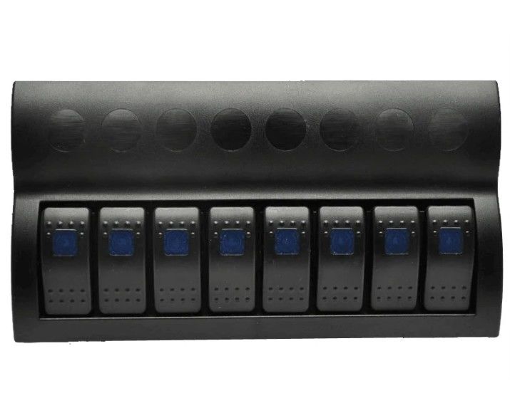 海洋ボート 防爆スイッチパネル 8 LED インディケーター ロッカーオートフューズとバンド