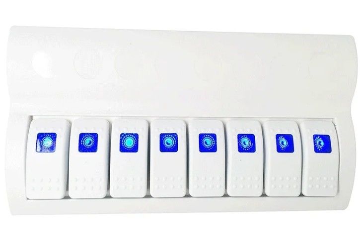 海洋ボート 防爆スイッチパネル 8 LED インディケーター ロッカーオートフューズとバンド