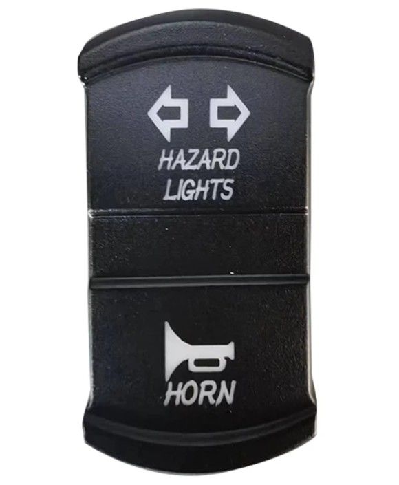 新しいスタイル カスタムDIYアイコン DC 12V 7Pin ON-OFF LED ブルーライトターン信号 ロッカースイッチ 車用 4X4 ボートトラック