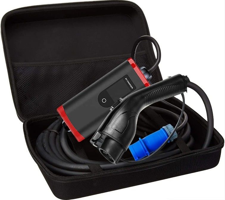 パーソナライズされたIP65 16A-40A 調整可能なSAE J1772タイプ1 携帯EVカー充電器 ポータブル充電ステーション