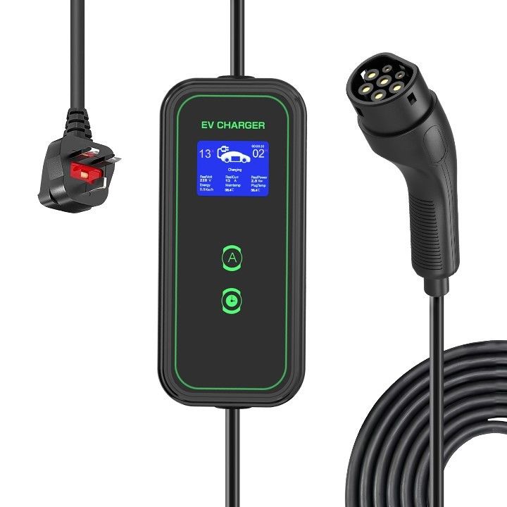 3.5KW 7KW 11KW ヨーロッパ標準プラグタイプ2 携帯AC充電ケーブル ホーム ポータブルEV充電器 7KW Tpeジャケット