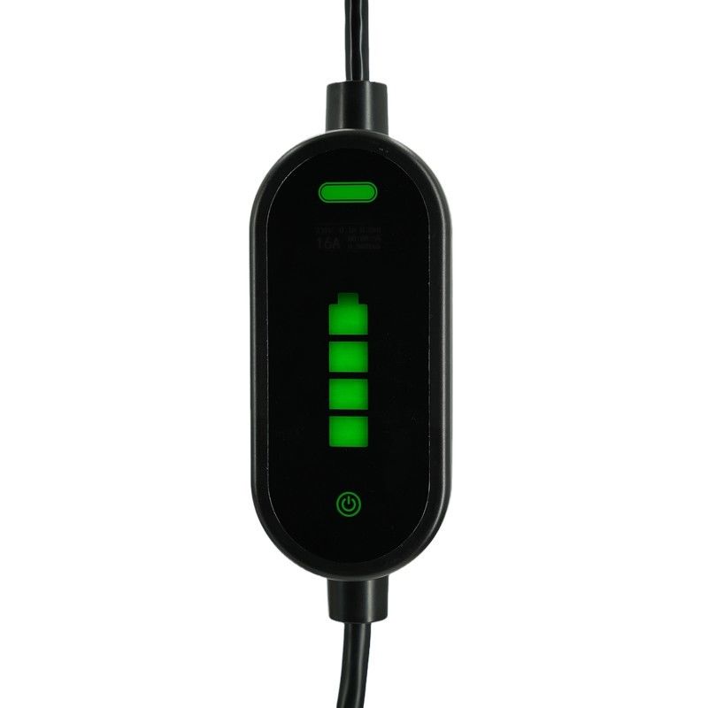 ポータブルEV充電器 7KW Tpeジャケット IEC 62196 Type2 2.4 クォート LCD CE TUV ROHS