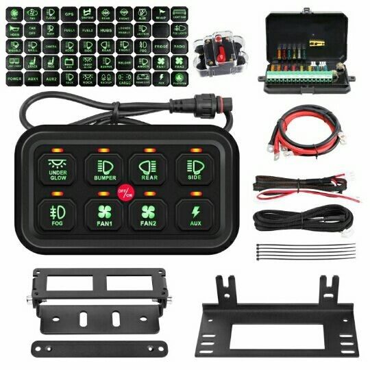 ABS 材料 8 ギャング スポッド スイッチ パネル 600w 組み合わせ スイッチ タイプ