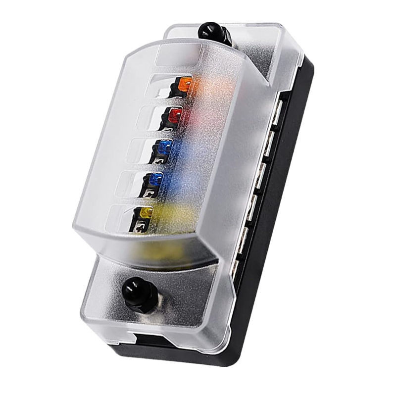 12V-24V DC 6 Way Fuse Block with Negative Bus Atc/Ato 標準自動車用フューズボックス