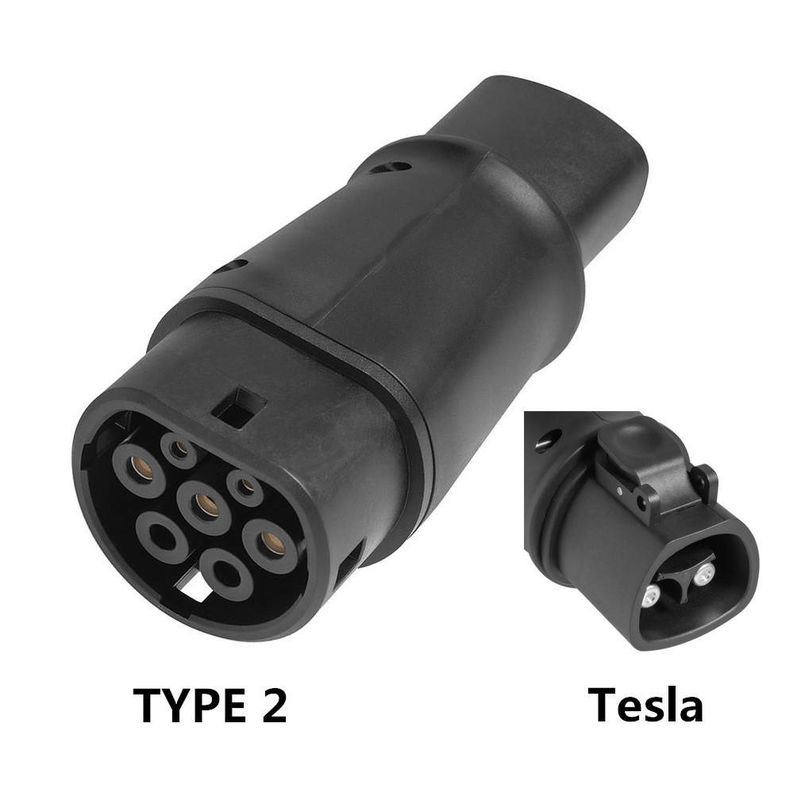 テスラからタイプ2 充電器アダプター 60A最大 コンネクタ 14kw Evプラグ 充電速さ