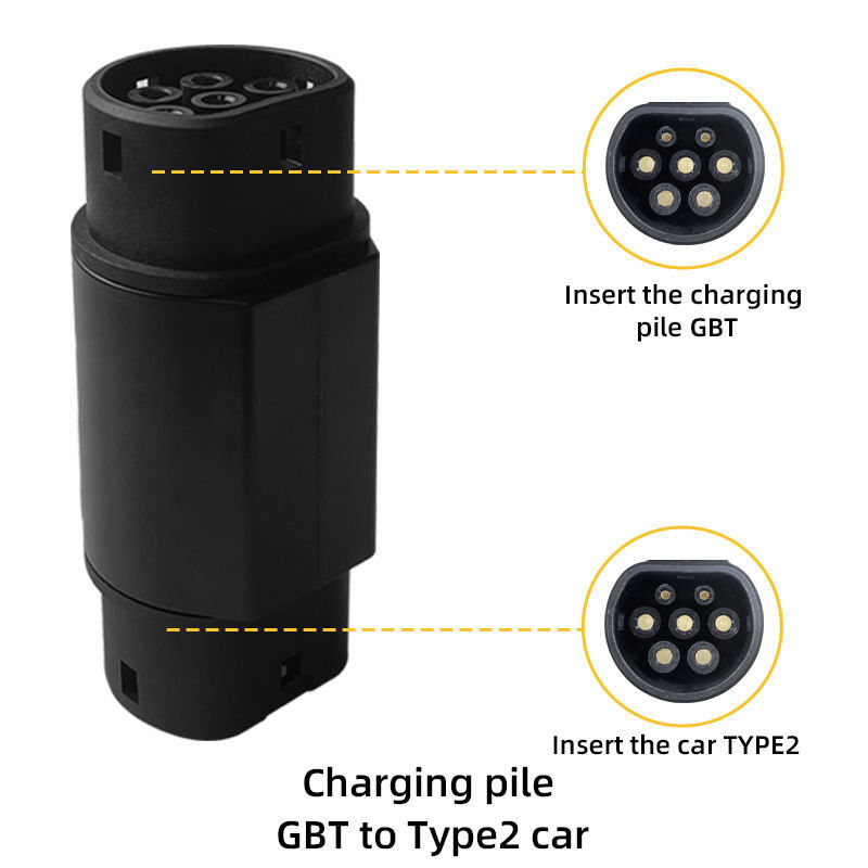 GBTからタイプ2 IEC 62196 EV アダプター 200A最大 Ev 充電 GBTからタイプ2 コンネクタ