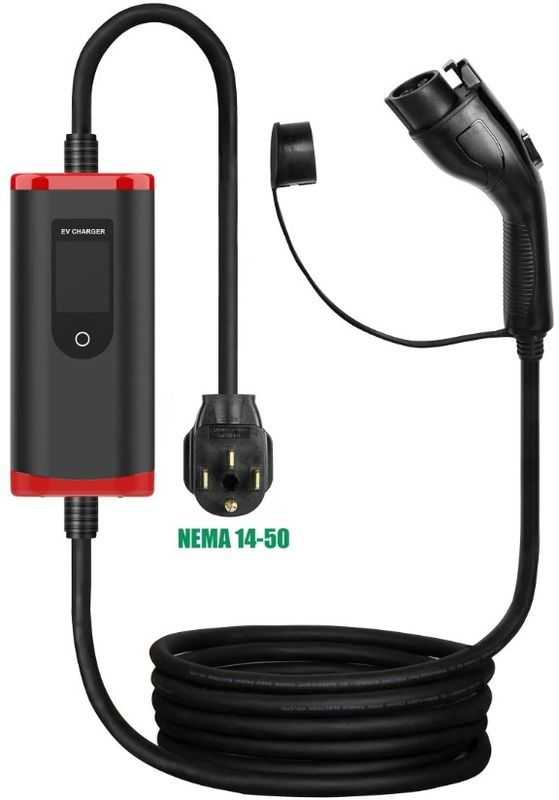 工場 8a-32a 調節可能なSAE J1772 TYPE1 急速な電気自動車充電器 ポータブルEV充電器