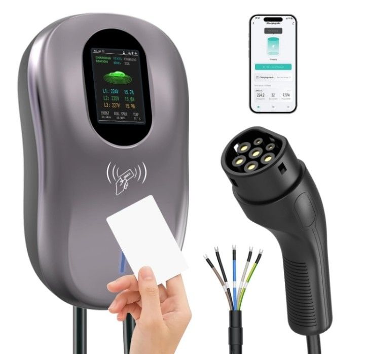 自動車充電器 11kw OEM Ev Outdoor IEC 62196 TYPE2 ウォールボックス 屋外